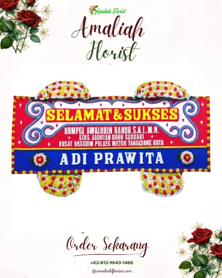 Papan Bunga Ucapan Selamat Mruwak